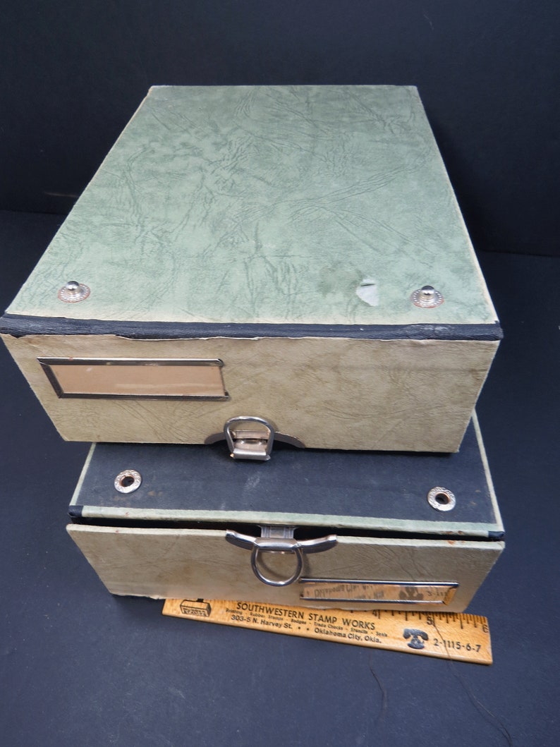 2 Storage Boxes Pull Out Drawers Office Supplies Photos Etsy