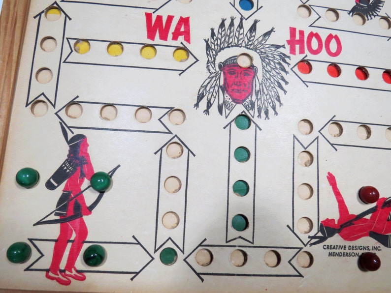 ORIGINAL WaHoo Board Game Indian Chief Creative Designs 16 Etsy