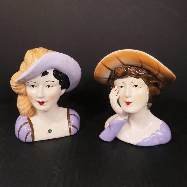 Lady Head Figurine Etsy