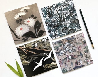 Choisissez un design Art japonais, impression kimono, carte de voeux, anniversaire, anniversaire, remerciement, floral, oiseau, carte