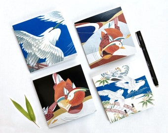 Carte de voeux d'art d'oiseau japonais Carte de kimono d'anniversaire d'anniversaire - à vous de choisir !