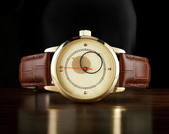 Rare Watch Raketa Kopernik Mens Wrist watch "Minimalist Edition" Vintage Dial and Hands 1990s , Personalized Gift for him.