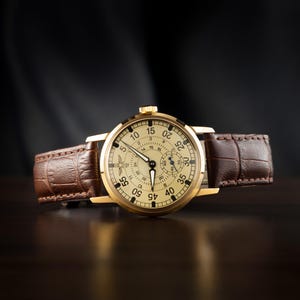 Reloj personalizado 3IM Aviation para hombre: estilo moderno inspirado en el diseño de la esfera de los años 80, reloj de pulsera de piloto, reloj grabado, regalo para él imagen 4