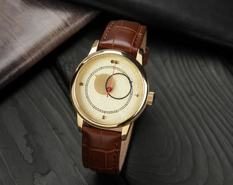 Copernicus - Vintage Personalized Wrist Watch (Kopernik) "Minimalist Edition" Vintage Dial and Hands 1990s, Gift for men / Boyfriend