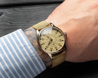 Mens vintage watch Pobeda Aviation, Military watch, Pilots watch, Aviation watches, vintage watches, gift for dad/boyfriend, gift for him