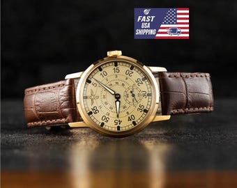 Rare Vintage ZIM (ЗИМ) - Heritage 1980s Handmade Restored Men’s Watch, Personalized Engraved Gift, Gift For Men