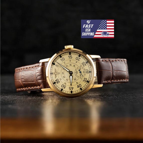 Rare Vintage ZIM (ЗИМ) - Heritage 1980s Handmade Restored Men’s Watch, Personalized Engraved Gift, Gift For Men