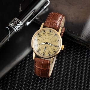 Reloj personalizado 3IM Aviation para hombre: estilo moderno inspirado en el diseño de la esfera de los años 80, reloj de pulsera de piloto, reloj grabado, regalo para él imagen 3