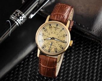 Engraved Men’s 3IM Watch, Gift for Him, Personalized Birthday Gift, Anniversary Gift, Father’s Day Present, Adjustable Leather Strap