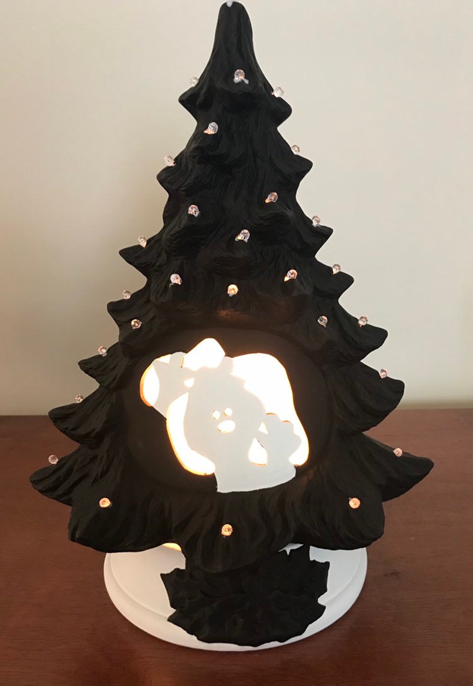 Ceramic Halloween ghost tree ready for next day shipping Etsy