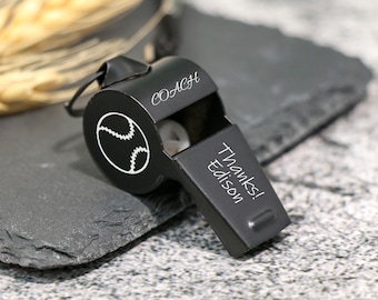 Engraved Whistle: Personalized Stainless Steel Coach Gift