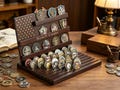 Custom Wooden Challenge Coin Display Rack, Personalized  Military Coin Holder, Army Navy Air Force Coin Organizer, Veteran Gift product logo