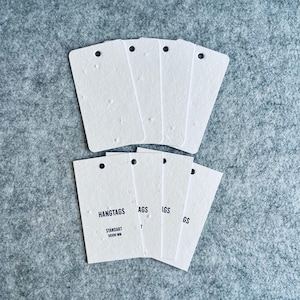 Etichette regalo in carta con semi - STANDARD - Etichette piantabili per regali, feste e matrimoni (set da 24)