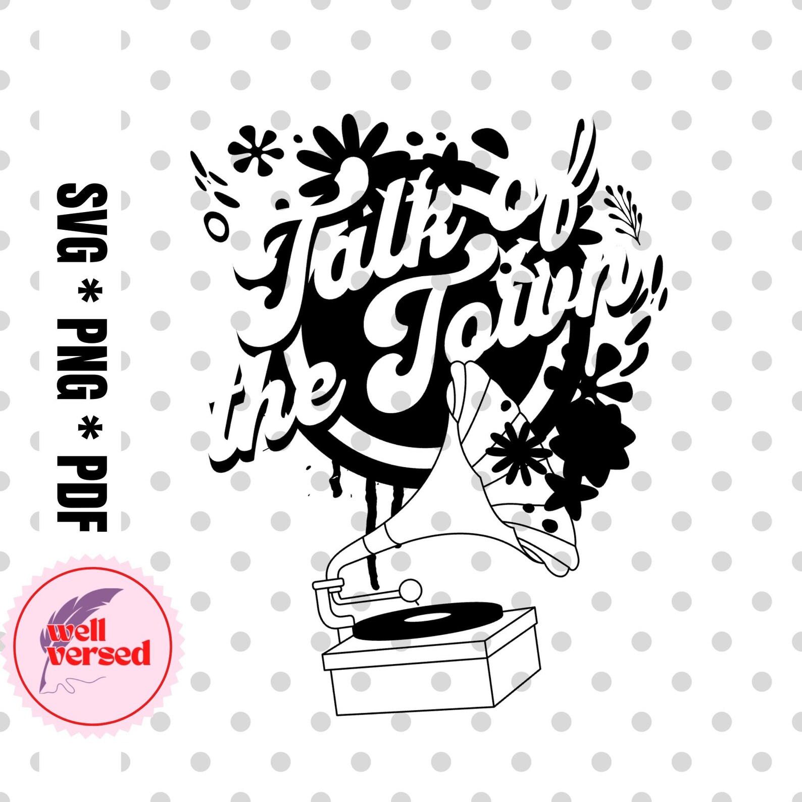 Abbey Cone Elle King PNG SVG PDF Talk of the Town Svg Etsy UK