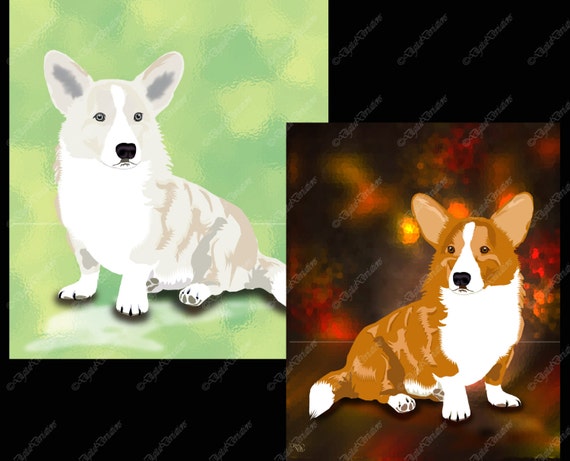 Cardigan Welsh Corgi Series Blue Merle Canvas Print Cardigan Welsh Corgi Series Blue Merle Canvas Print