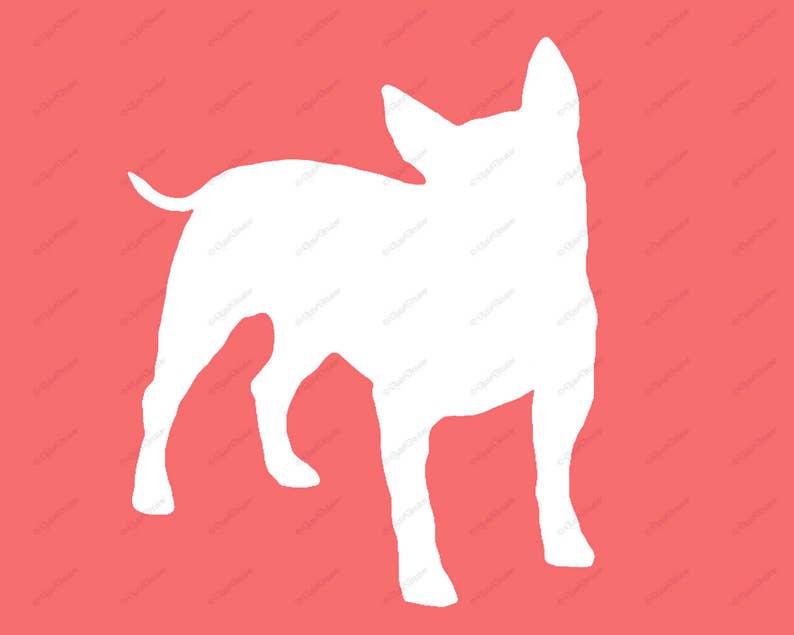 4 Bull Terrier prints, Dog Silhouette, SPRING Backgrounds, Dog Breed Art Print, Dog Lover Gift, Dog Wall Art, Modern Art Print, Unique Gifts image 4
