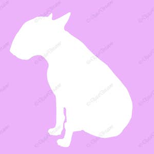 4 Bull Terrier prints, Dog Silhouette, SPRING Backgrounds, Dog Breed Art Print, Dog Lover Gift, Dog Wall Art, Modern Art Print, Unique Gifts image 3