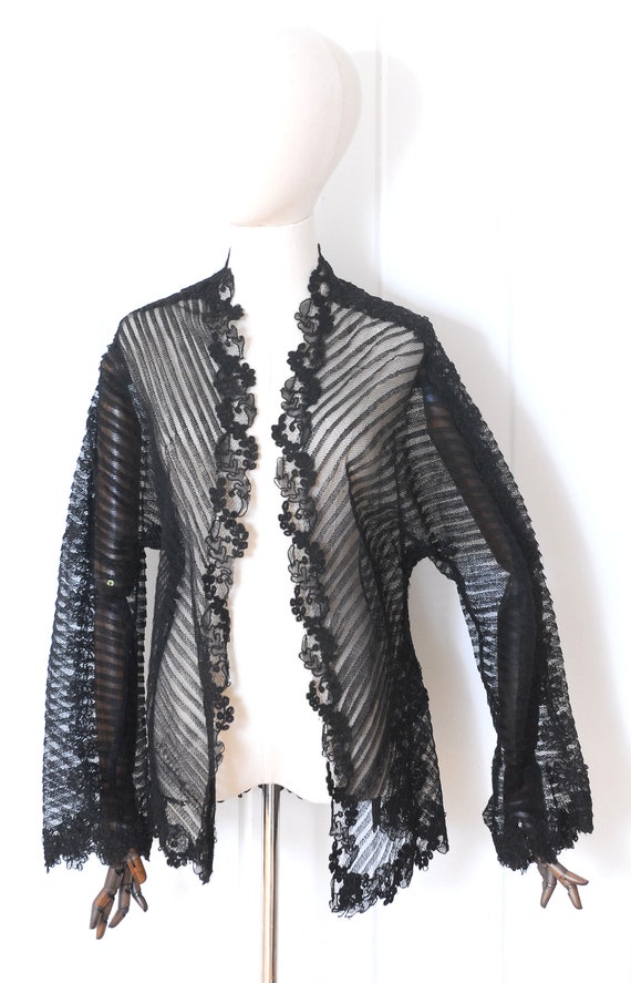 1930s Linear Lace Jacket - image 7