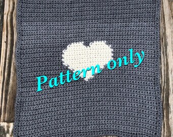 Heart baby blanket pattern