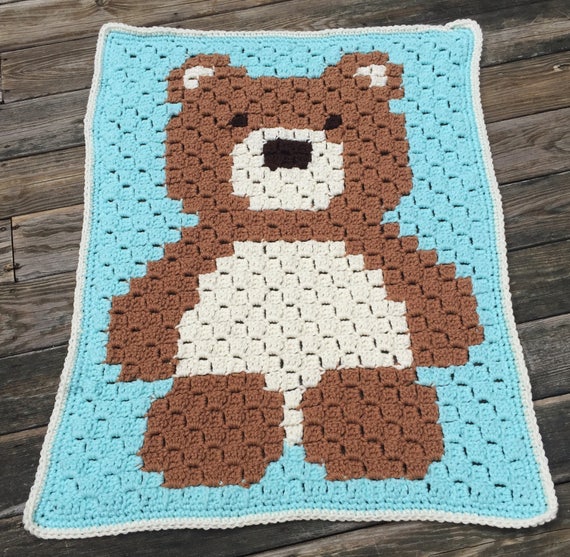 crochet teddy bear blanket