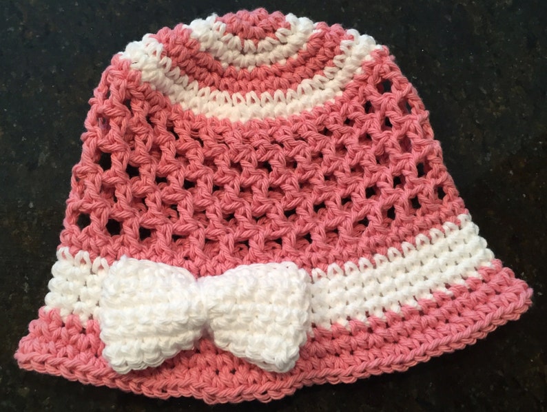 6-9month little girl/'s sunbonnet custom orders cotton crocheted sunbonnet
