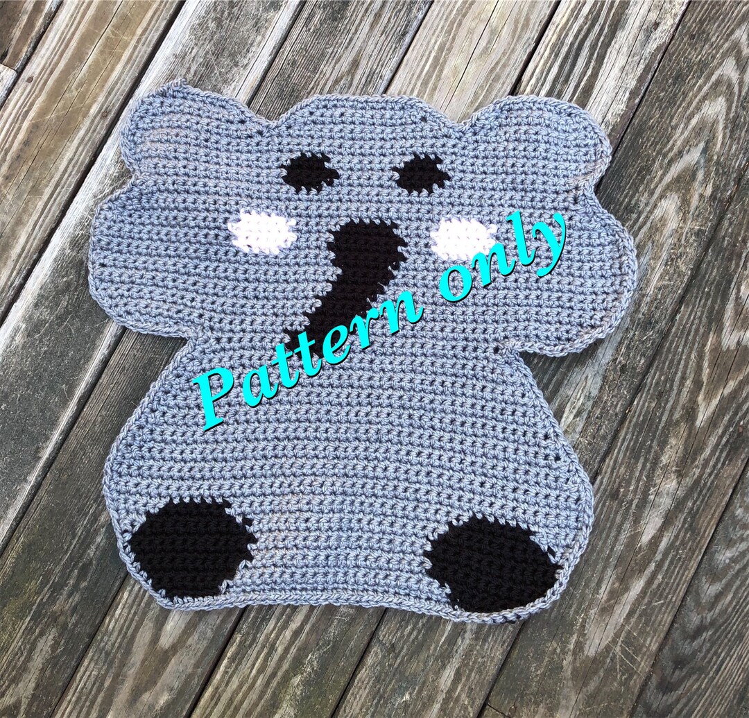 Pattern for Crocheted Elephant Baby Blanket or Rug - Etsy