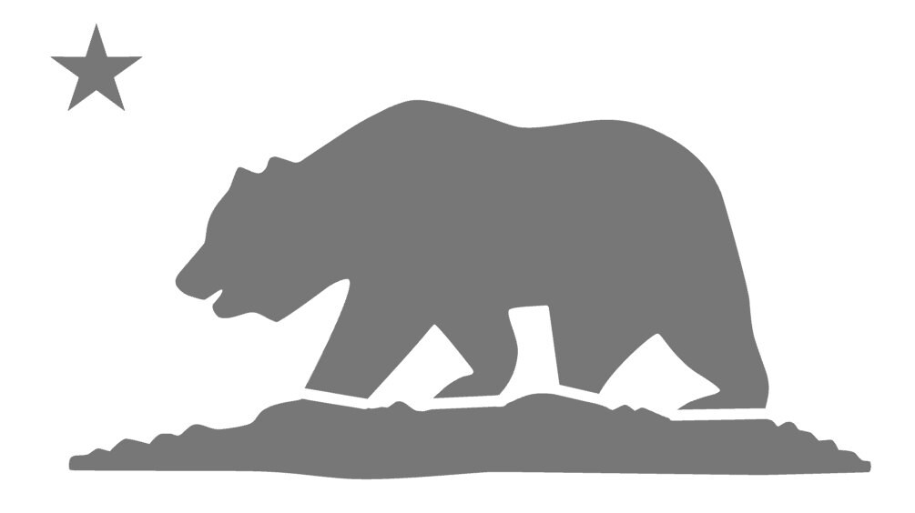 Cali Bear Stencil California State Flag Cali Bear Stencil California State Flag