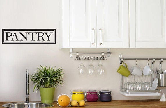 Custom Pantry Door Sign Adhesive Vinyl Stencil For Heather Etsy