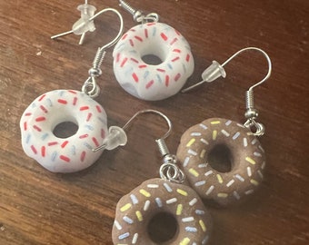 Mini donut earrings