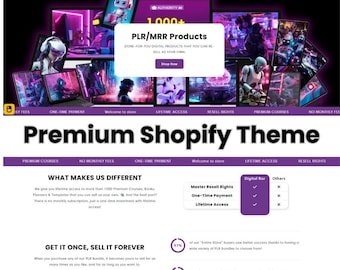 Minimalist Shopify Theme – Modern Website Template for Creators