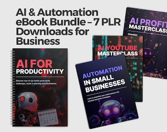 AI Business Automation PLR eBook Bundle | Digital Downloads