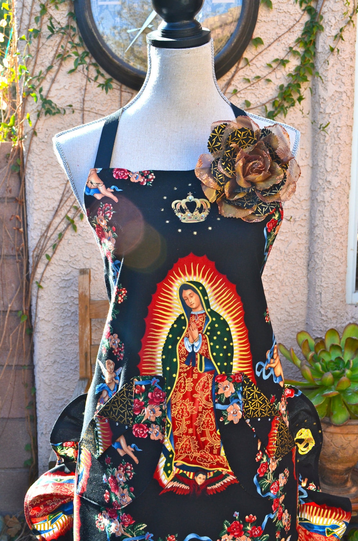 Mother of Mexico Virgen de Guadalupe Apron | Etsy