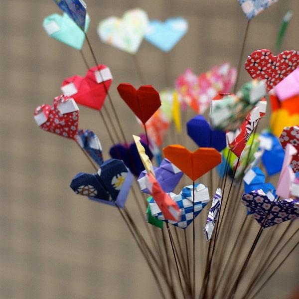 I Heart You - Origami harten boeket