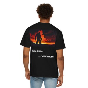Bigfoot, Mental Health Matters, Gift for dads, Unisex Graphic Tee, Sasquatch, mental health