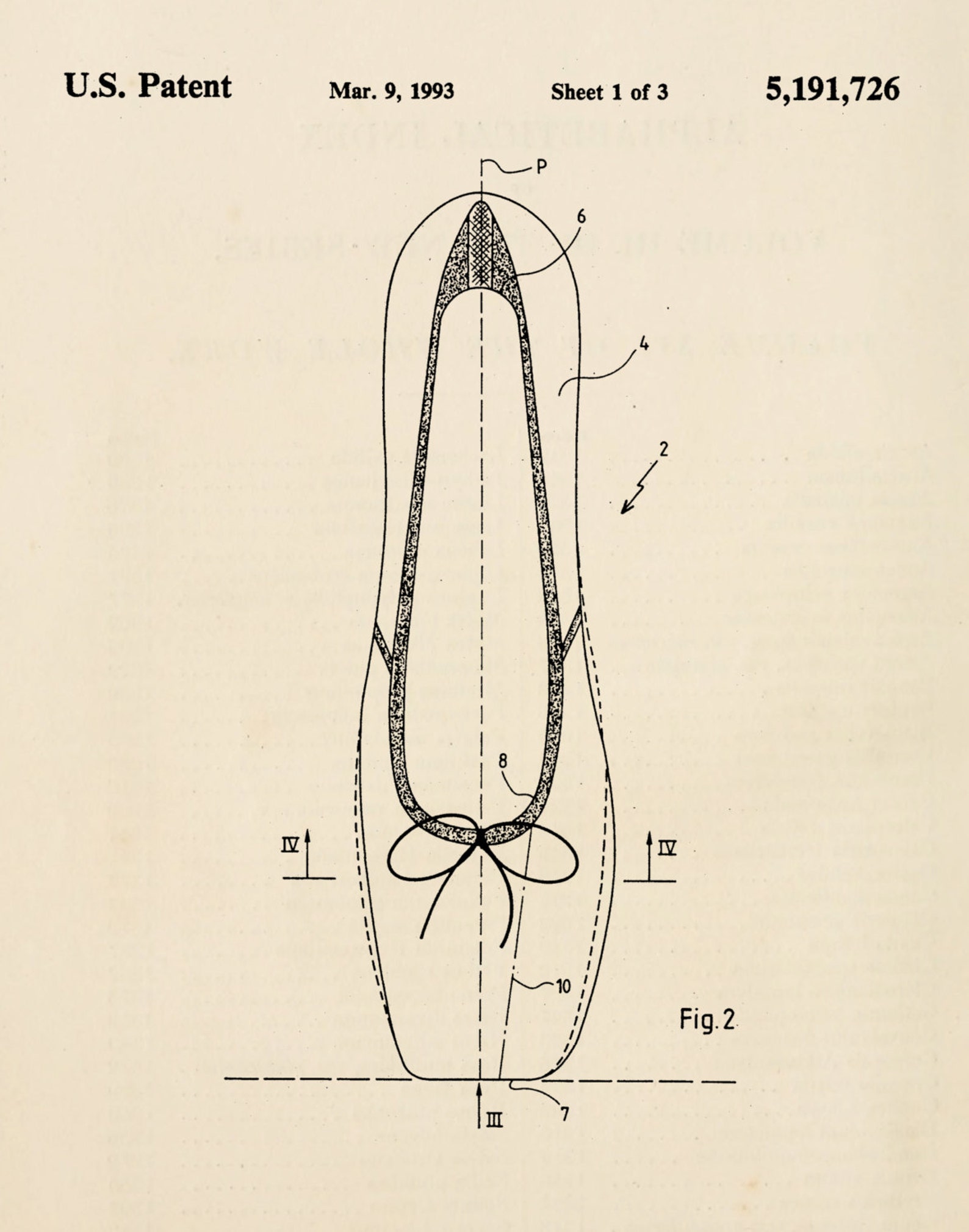 ballerina shoe ballet flat pointe shoe patent print 1