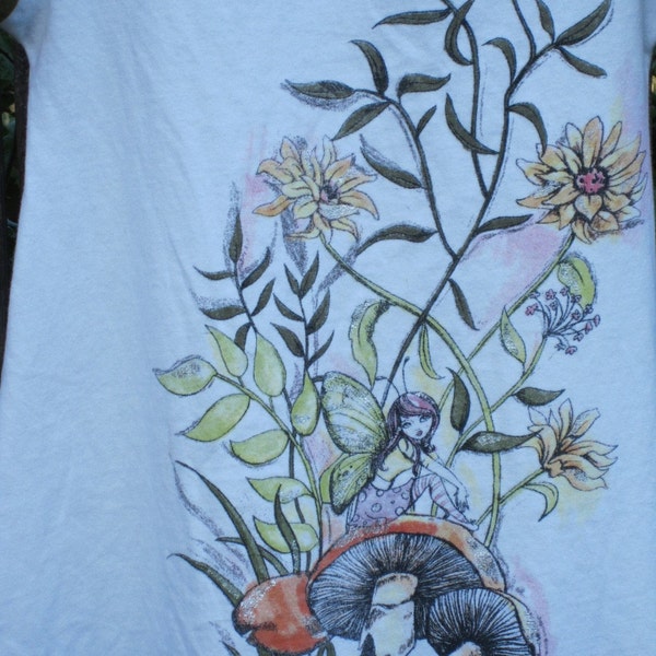 Fairy Upcycled Girl's Knit Dress- Size 4/5