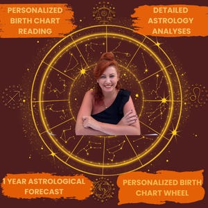 Astrology Reading Bundle, Personalized Birth Chart Reading, 1 Year Astrological Forecast, Detailed Astrology Analyses, Astrology Gifts
