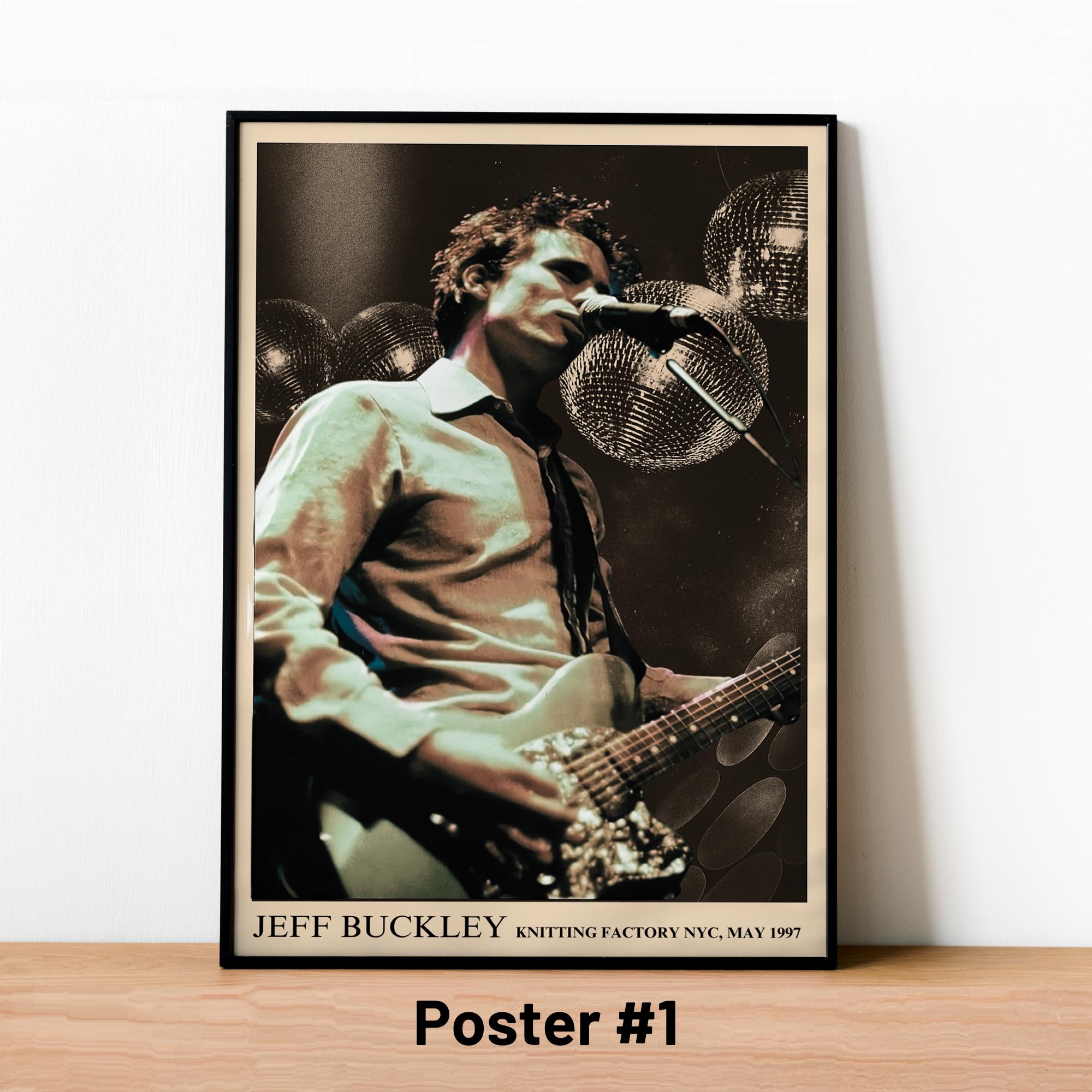 Jeff Buckley Poster, Knitting Factory NYC 1997 Concert Print
