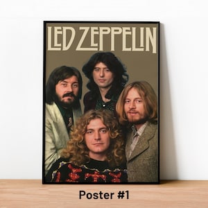 Led Zeppelin Poster, Vintage Concert Print, Vintage Music Wall Art, Retro Rock Decor, Gift for Music Lovers, Home Decor