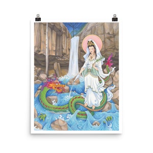 Goddess Kuan Yin  |  Kuan Yin of Hedge Creek Falls  | Goddess Art  |  Mt Shasta Goddess Temple