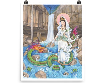 Goddess Kuan Yin  |  Kuan Yin of Hedge Creek Falls  | Goddess Art  |  Mt Shasta Goddess Temple