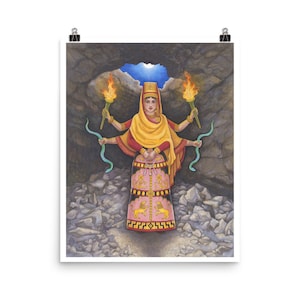 Hekate in Pluto&#39;s Cave, Hekate, Hecate, Hekate Art, Goddess Art