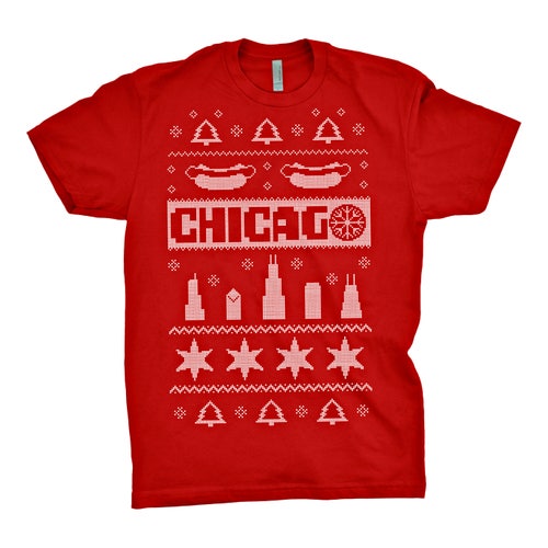Chicago Ugly Christmas Sweater T-shirt 