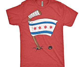 Chicago Blackhawks Chicago Flag T-Shirt