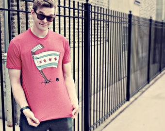 Blackhawks shirt hotsell chicago flag