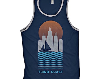 Third Coast Chicago Vintage Travel Men's Tank Top