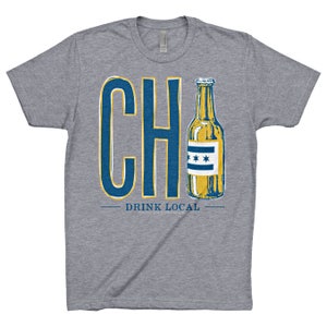 Drink Local Chicago Beer T-Shirt image 1