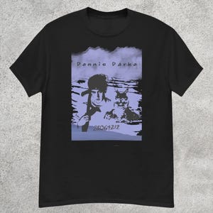 Donnie Darko Film T-Shirt | Donnie & Frank das Häschen-Grafik-T-Shirt | Kultfilm Fan Merch | Film-Liebhaber-Geschenk