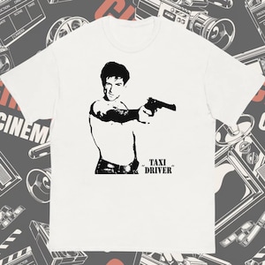 Taxi Driver T-Shirt | Cult Classic Movie Graphic Tee | Robert De Niro Film Merch | 70s Cinema Fan Gift