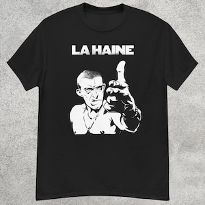 La Haine Vinz T-Shirt | 90s French Cult Film Graphic Tee | Streetwear Movie Shirt